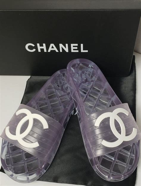 Chanel jelly slides sale